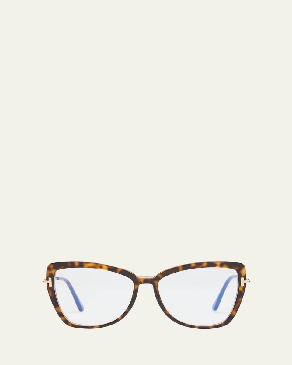 Blue Blocking Mixed-Media Butterfly Glasses